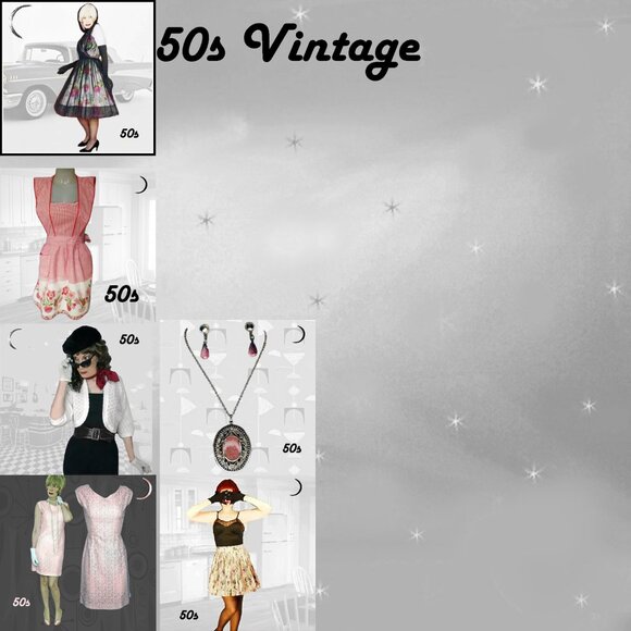 50s Vintage Atomic Pleated Half Apron Pinup Girl Photoshoot NWOT VFG - Picture 11 of 13